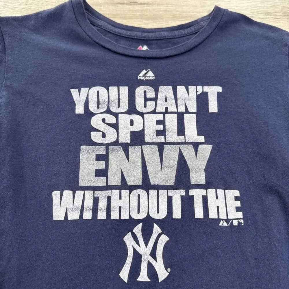 New York Yankees Shirt You Can't Spell Envy Without The NY Women's Blue Medium